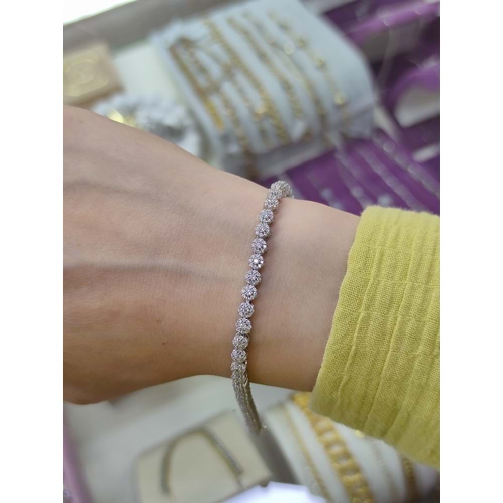 İTHAL 4 MM YUVARLAK SU YOLU GÜMÜŞ BİLEKLİK 18 CM