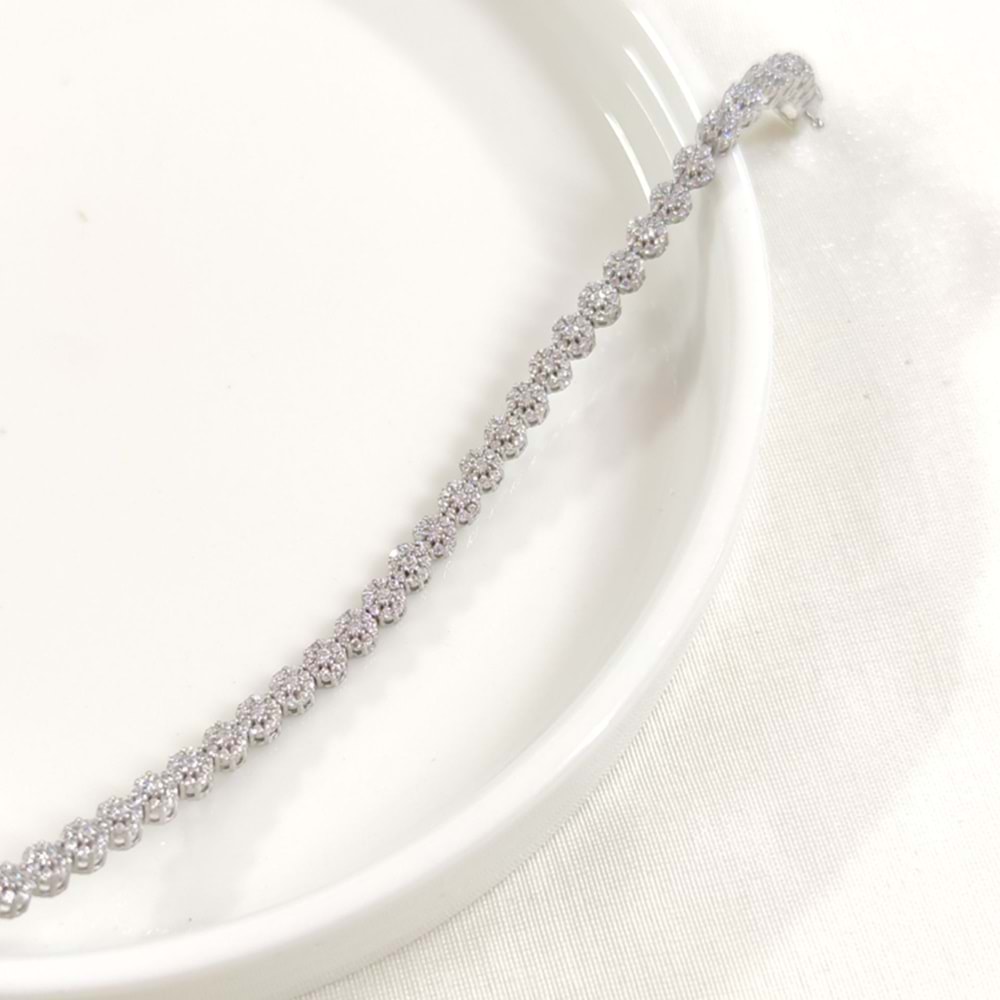 İTHAL 4 MM YUVARLAK SU YOLU GÜMÜŞ BİLEKLİK 18 CM