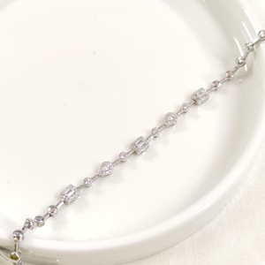 İTHAL BAGET DAMLA MONTÜR KİBAR GÜMÜŞ BİLEKLİK 17 CM