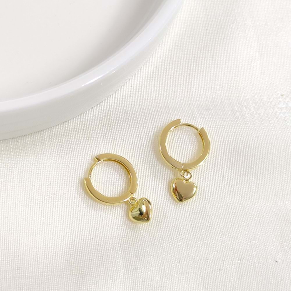 İTHAL KALP GÜMÜŞ 10 MM HALKA KÜPE