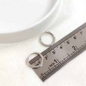 İTHAL 13 MM DÜZ GÜMÜŞ HALKA KÜPE