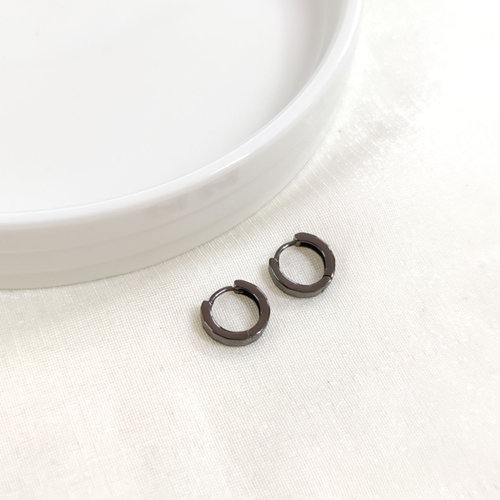 İTHAL 8 MM OKSİTLİ GÜMÜŞ HALKA KÜPE