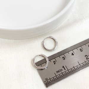 İTHAL 12 MM BOMBELİ GÜMÜŞ HALKA KÜPE