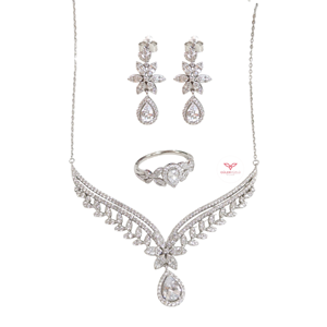 İTHAL DAMLA MONTÜR ÜÇLÜ GÜMÜŞ SET - 18