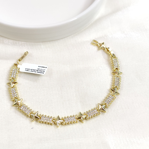XUPING YILDIZ TAŞLI PLAKA BİLEKLİK GOLD 17+2 CM