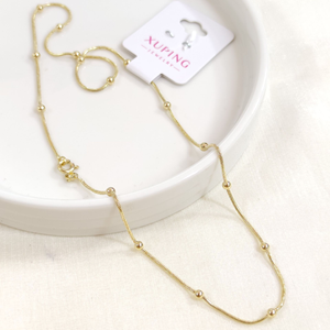 XUPING TOP TOP YILAN ZİNCİR KOLYE 45 CM GOLD