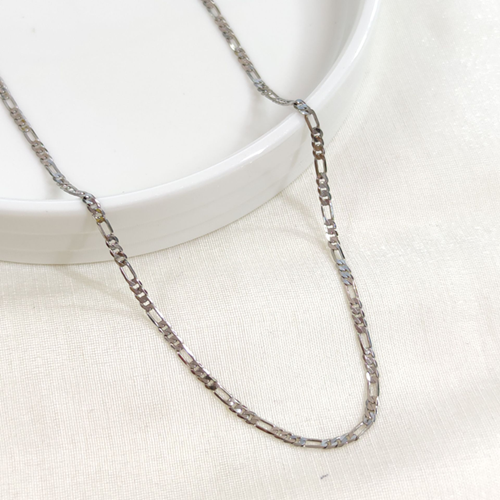 XUPING 2 MM FİGARO ZİNCİR KOLYE 55 CM BEYAZ