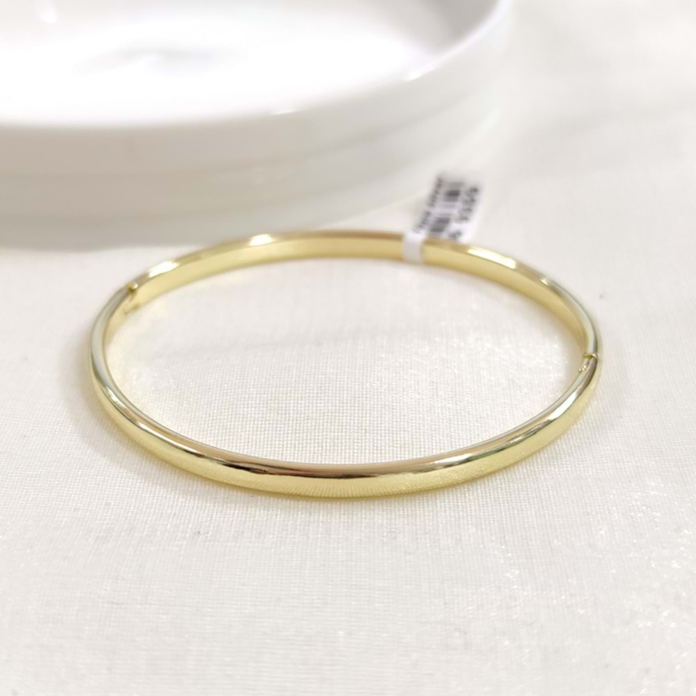 XUPING 6 CM DÜZ 4 MM KELEPÇE BİLEZİK GOLD