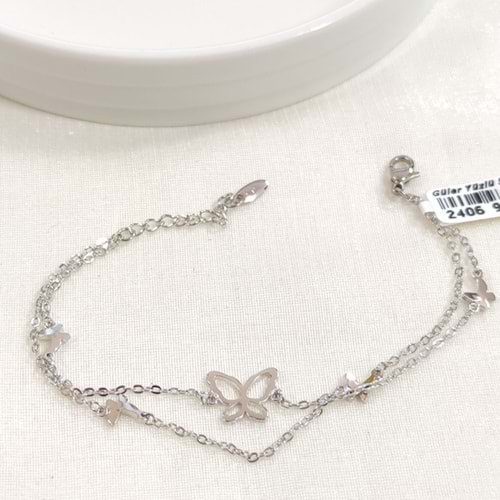 XUPING KELEBEK BİLEKLİK BEYAZ 17+3 CM