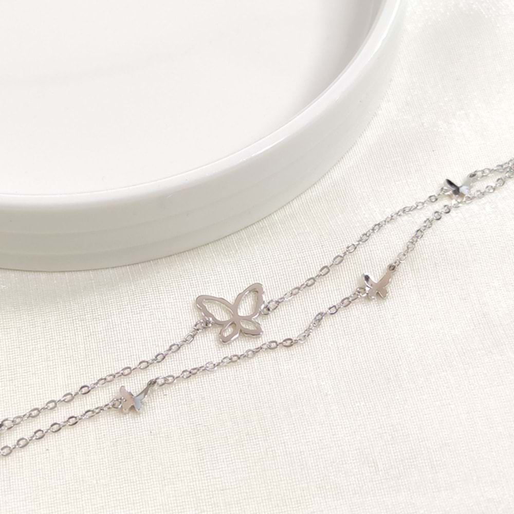 XUPING KELEBEK BİLEKLİK BEYAZ 17+3 CM