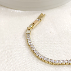 XUPING 3,5 MM BAGET SU YOLU BİLEKLİK GOLD 17+2 CM