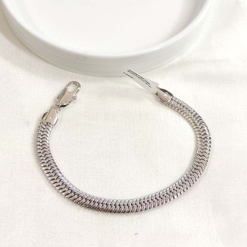 XUPING 8 MM YASSI BİLEKLİK BEYAZ 20 CM