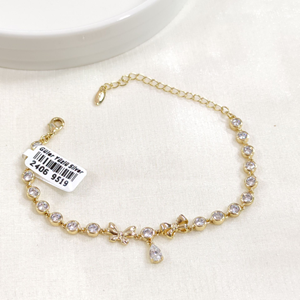 XUPING TAŞLI KELEBEK FİYONK BİLEKLİK GOLD 16+3 CM