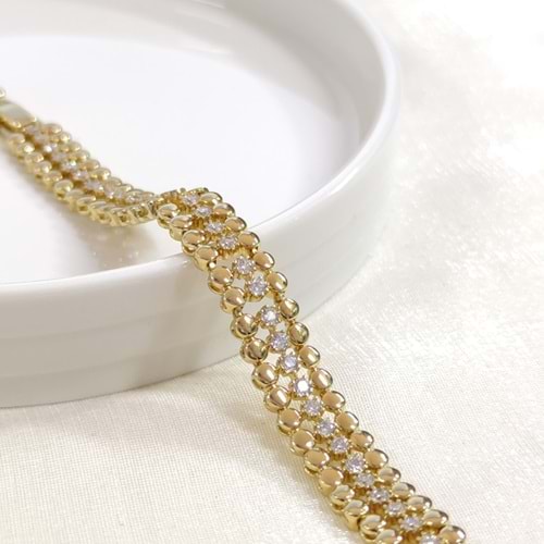 XUPING TAŞLI BİLEKLİK GOLD 17+2 CM