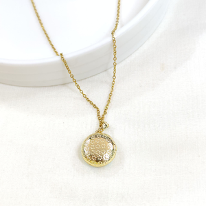 ÇELİK KAPAKLI KOLYE GOLD 40+5 CM