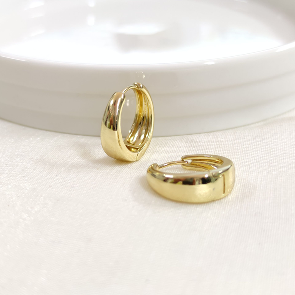 XUPING 15 MM BOMBELİ HALKA KÜPE GOLD