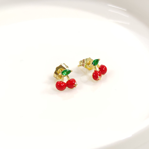 XUPING 10 MM YILDIZ KİRAZ ÇİVİ KÜPE GOLD