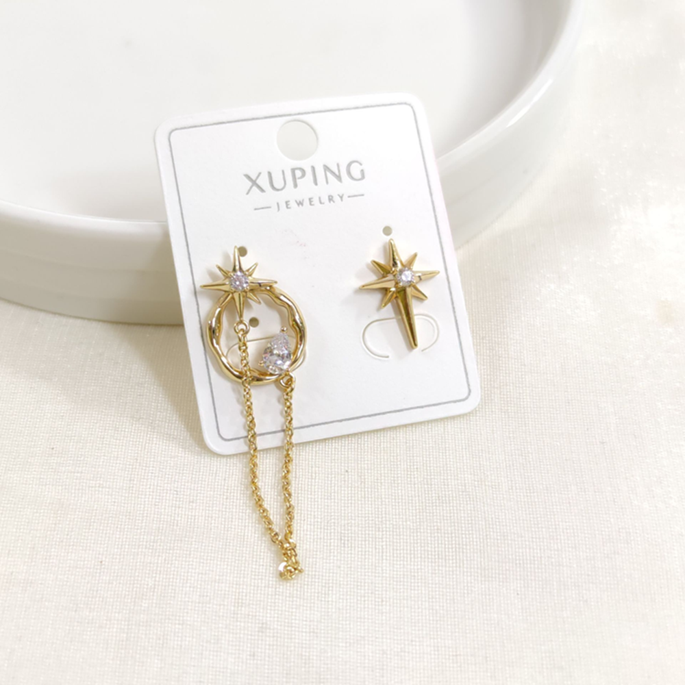 XUPING 16 MM KUTUP KOMBİN ÇİVİ KÜPE GOLD