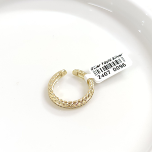 XUPING ALTI AÇIK TAŞLI BAŞAK YÜZÜK GOLD - 8 -16