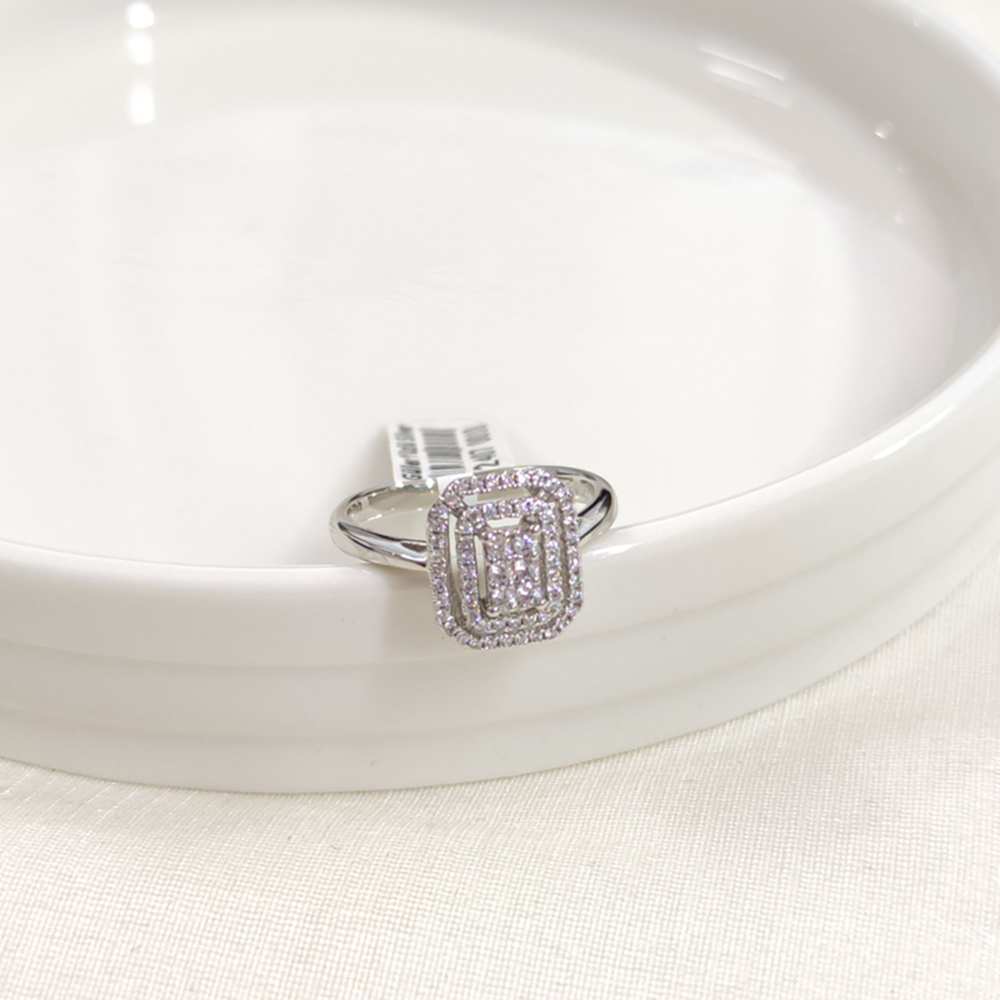 XUPING 12 MM BAGET YÜZÜK - BEYAZ - 18