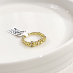 XUPING ZİNCİR DETAY YÜZÜK GOLD - 16