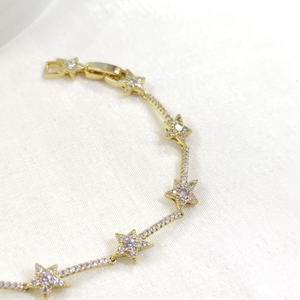 XUPING SU YOLU YILDIZ DETAY BİLEKLİK GOLD 17+2 CM