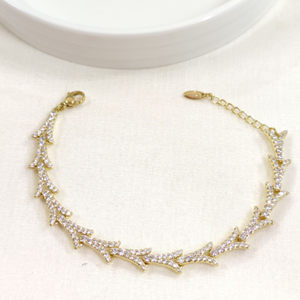 XUPING TAŞLI BALIKSIRTI BİLEKLİK GOLD 17+2 CM