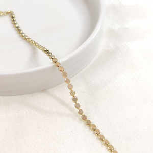 XUPING 3 MM PUL EZME ZİNCİR BİLEKLİK GOLD 18 CM - ALTIN SARI