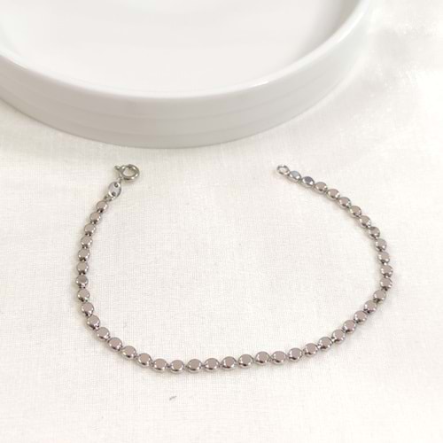 XUPING 3 MM PUL EZME ZİNCİR BİLEKLİK GOLD 18 CM - BEYAZ