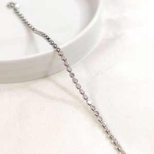 XUPING 3 MM PUL EZME ZİNCİR BİLEKLİK GOLD 18 CM - BEYAZ