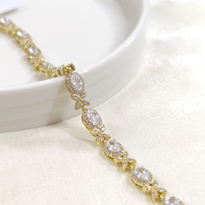 XUPING OVAL TAŞLI BİLEKLİK GOLD 17+2 CM