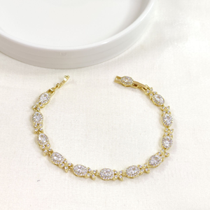 XUPING OVAL TAŞLI BİLEKLİK GOLD 17+2 CM