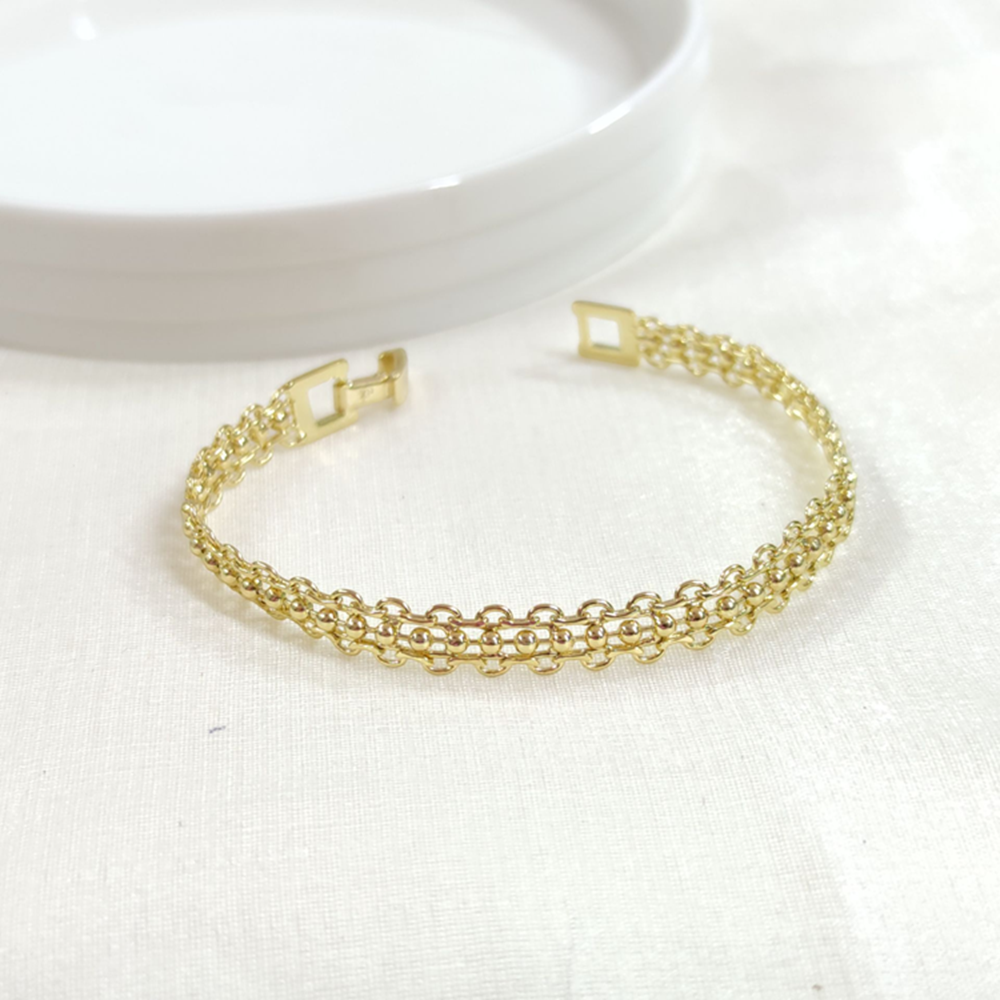 XUPING TOP DETAY ZİNCİR BİLEKLİK GOLD 19 CM