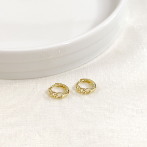 XUPING 8 MM ZİNCİR DETAY HALKA KÜPE GOLD