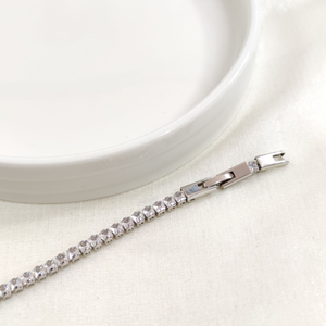 XUPING 3,5 MM BAGET SU YOLU BİLEKLİK BEYAZ 17+2 CM