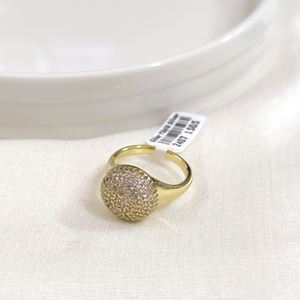 XUPING TAŞLI 1,3 CM KUBBE YÜZÜK GOLD - 16