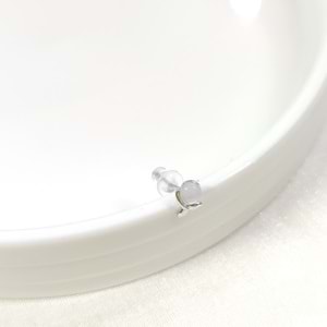 İTHAL 5 MM SEDEF TOP KUYRUK TEKLİ GÜMÜŞ ÇİVİ KÜPE