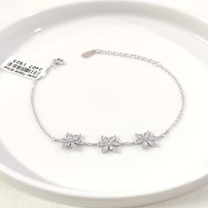 İTHAL ÜÇLÜ LOTUS GÜMÜŞ BİLEKLİK