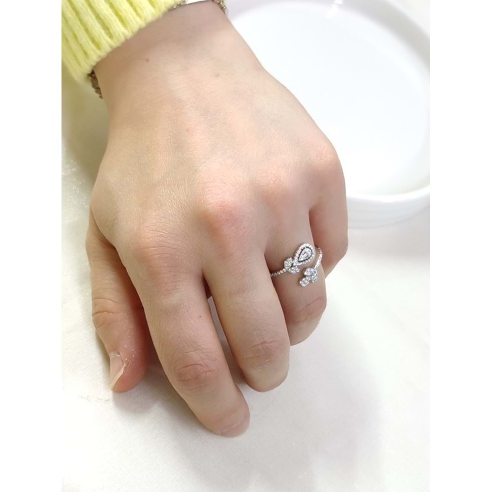 İTHAL DAMLA BAGET GÜMÜŞ YÜZÜK