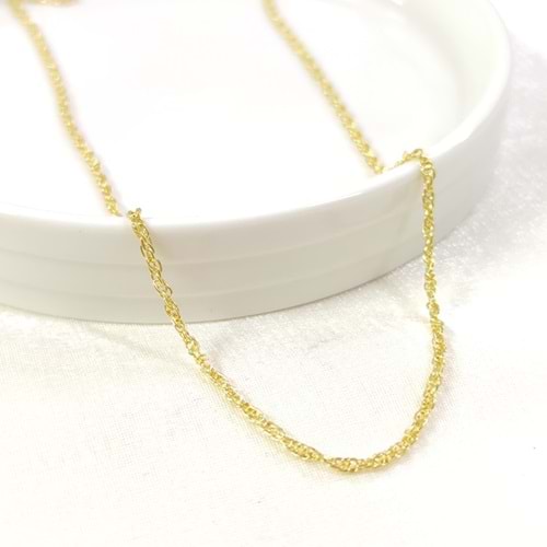 2 MM BURGU GÜMÜŞ ZİNCİR KOLYE 65 CM