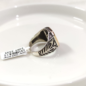 AY YILDIZ GÜMÜŞ ERKEK YÜZÜK - 25