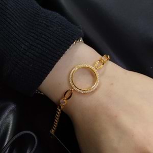 ÇEYREK ALTIN KONULABİLEN ARPA ZİNCİRLİ TAŞLI GÜMÜŞ BİLEKLİK