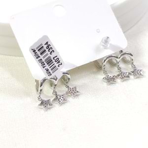 ÇELİK ÜÇ GÖRÜNÜMLÜ YILDIZ KÜPE