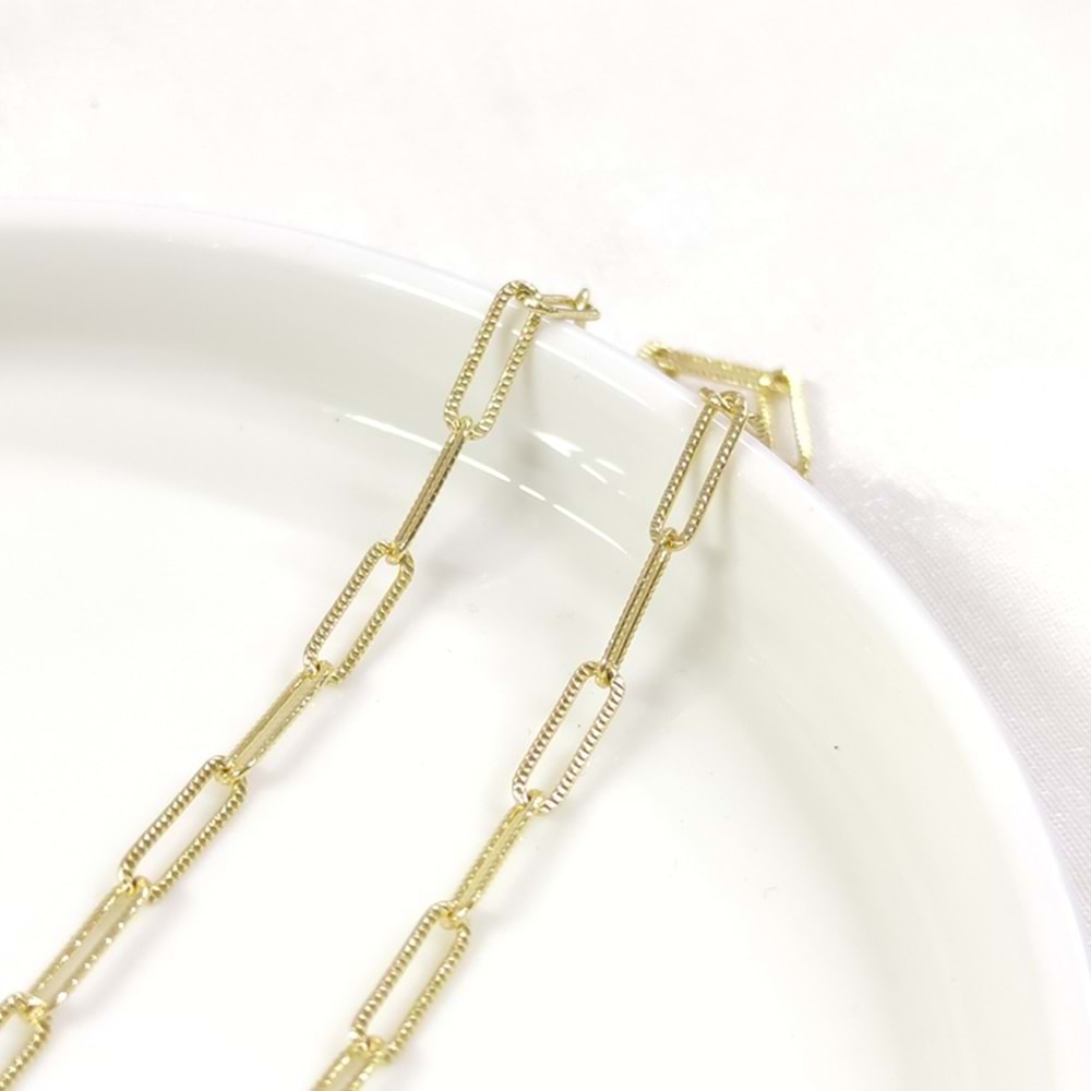 XUPING 50 CM DESENLİ ATAÇ ZİNCİR KOLYE GOLD