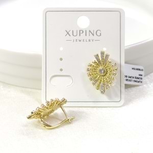 XUPING 15X20 MM GÜNEŞ KÜPE GOLD 10X7 MM