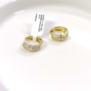 XUPING 11 MM TAŞLI BOMBELİ HALKA KÜPE GOLD