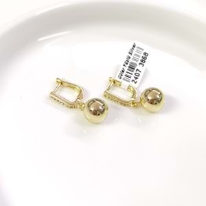 XUPING 9 MM TOP HALKA KÜPE GOLD