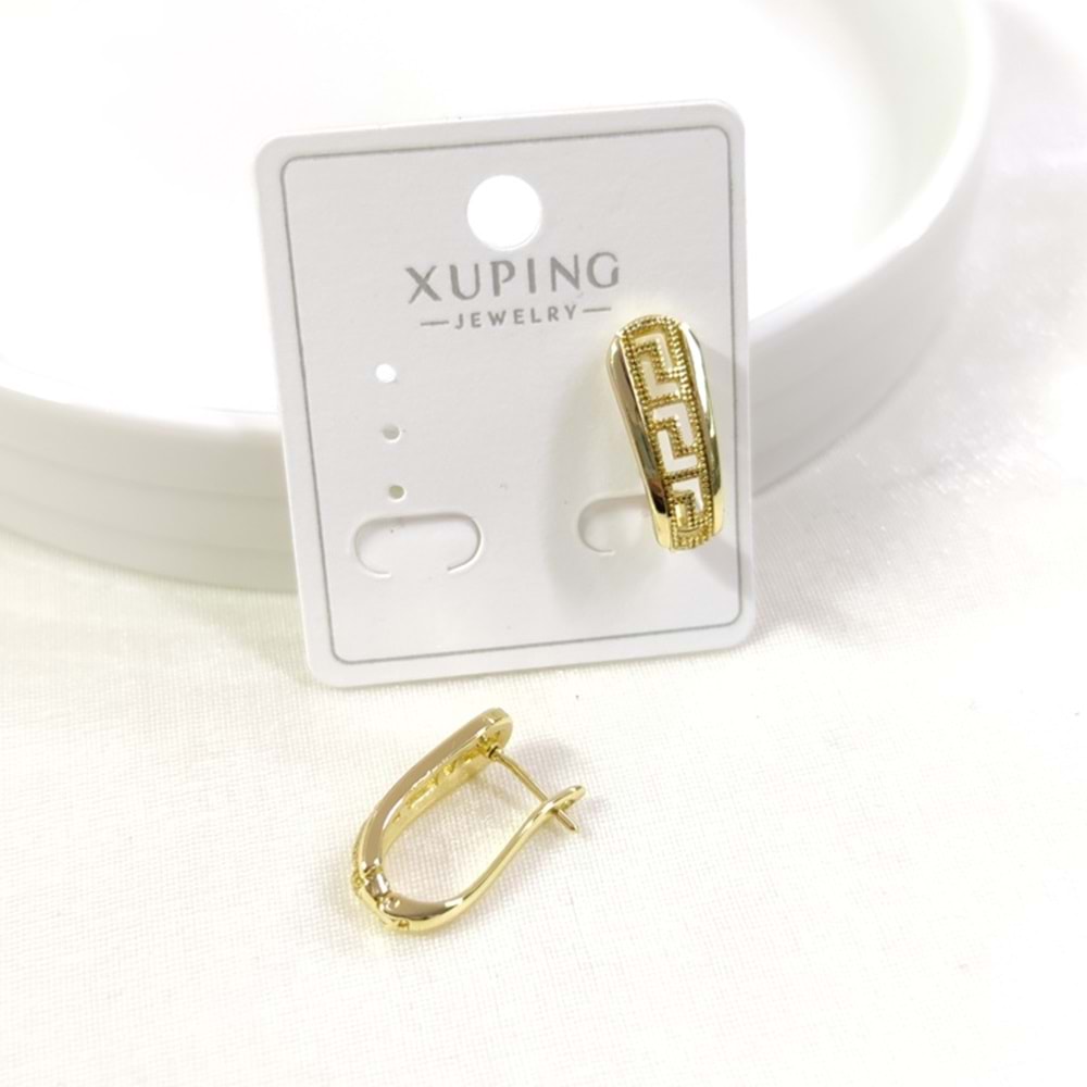 XUPING 15X9 MM HALKA LABİ U KÜPE GOLD