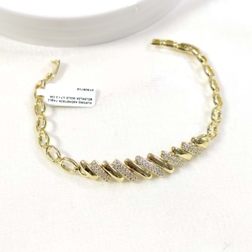 XUPING ASİMETRİK TAŞLI BİLEKLİK GOLD 17+2 CM