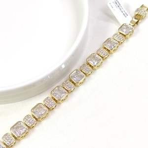 XUPING 9 MM BÜYÜK TAŞLI BİLEKLİK GOLD 17+2 CM
